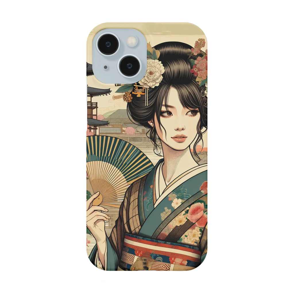 浮世絵アートの浮世絵 現代の女性1 Smartphone Case