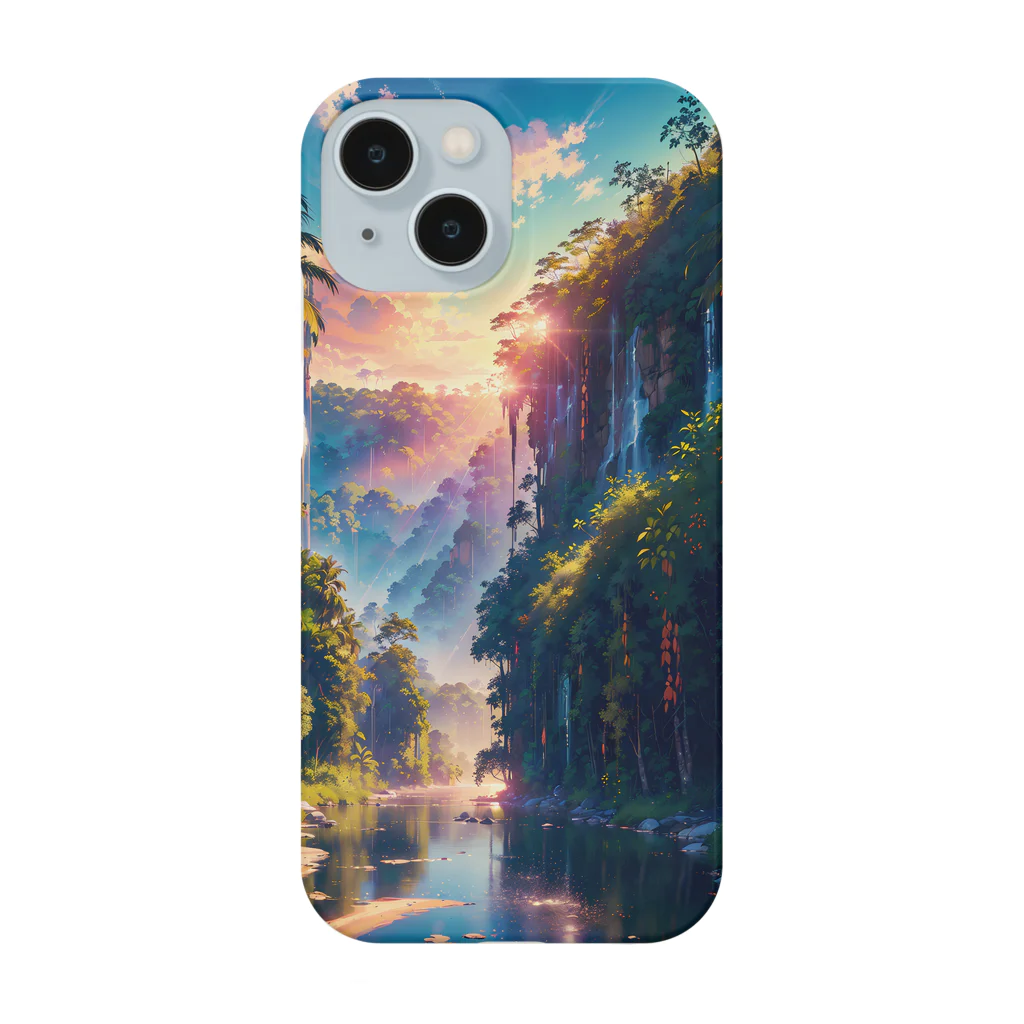 fantastic_AI-world【AIイラスト】の密林の一角 Smartphone Case