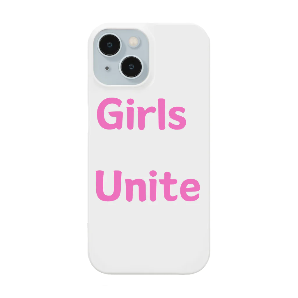 あい・まい・みぃのGirls Unite-女性たちが団結して力を合わせる言葉 スマホケース