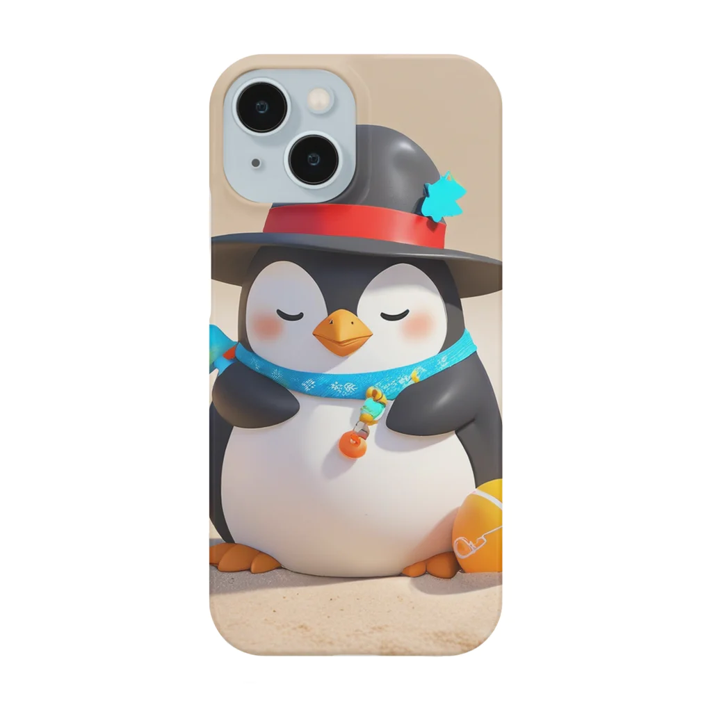 ganeshaのおもちゃの砂を使ったかわいいペンギン Smartphone Case