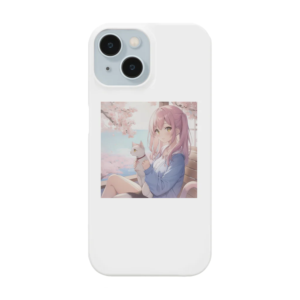 CAT WARのネコと花見 Smartphone Case