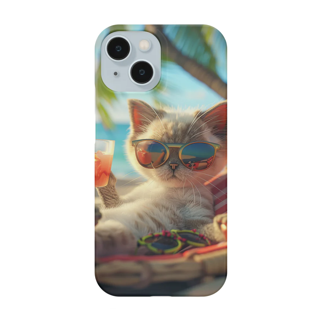 がーるずしょっぷのバカンスな猫 Smartphone Case