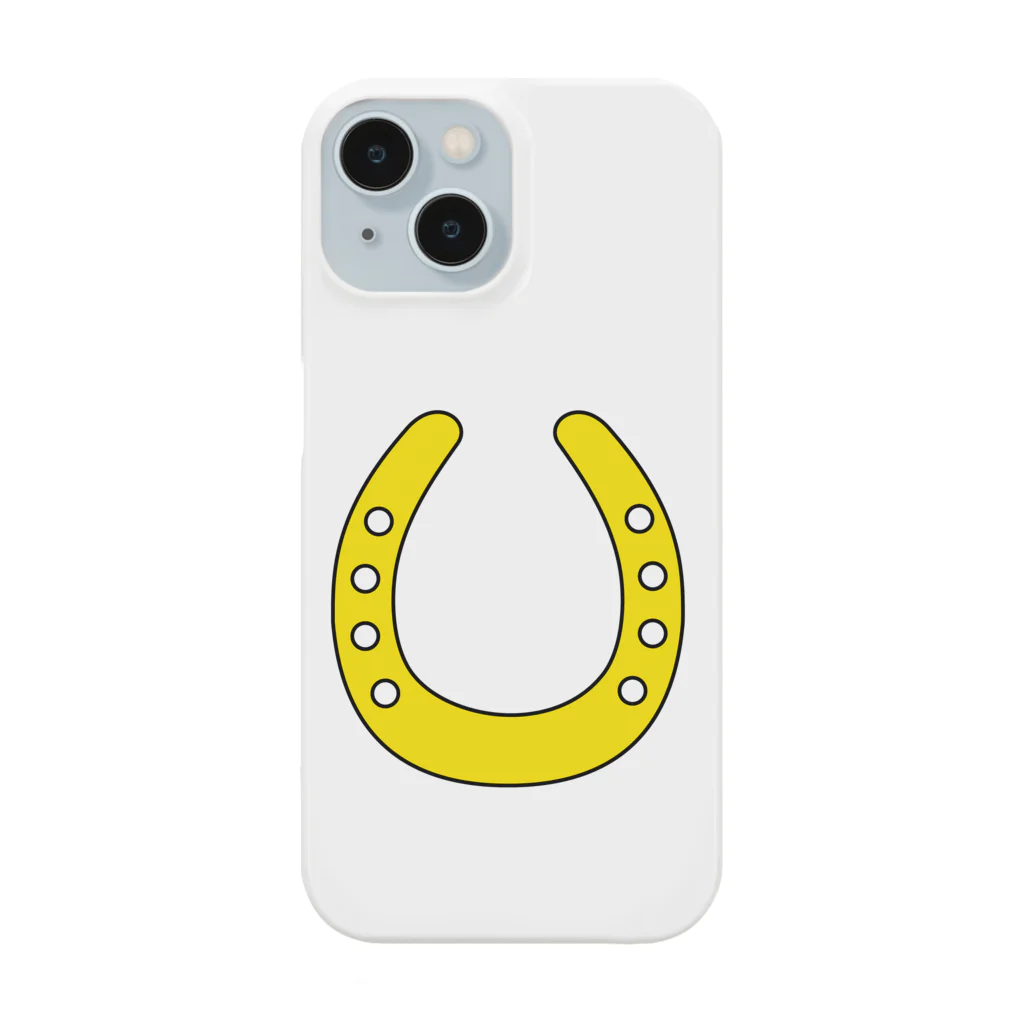 umajoの馬蹄（ホースシュー）Yellow Smartphone Case