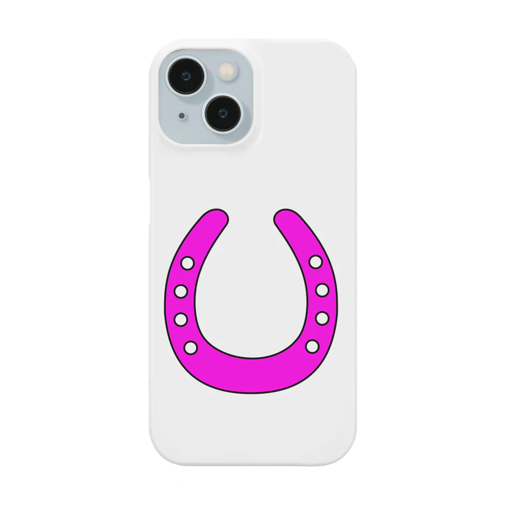 umajoの馬蹄（ホースシュー）Pink Smartphone Case