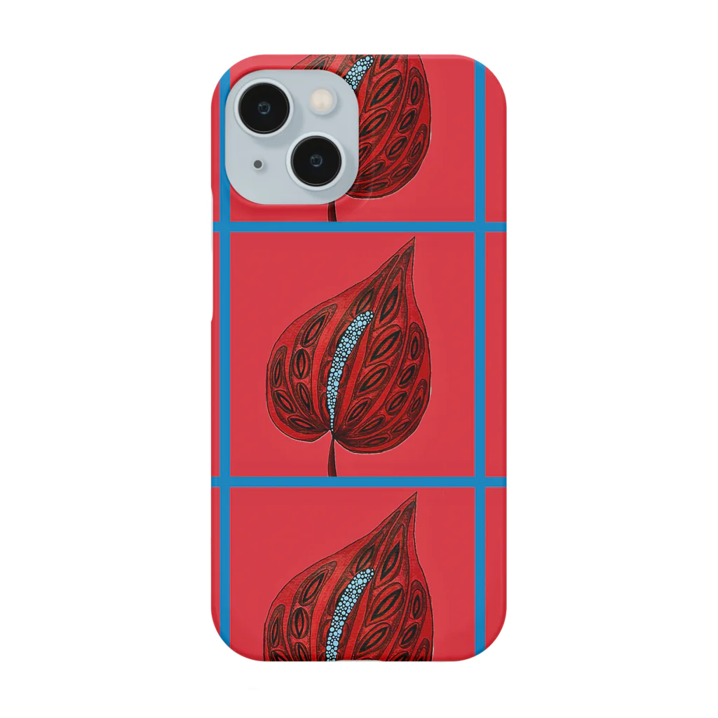 青刺し亀の大紅団扇。(赤) Smartphone Case