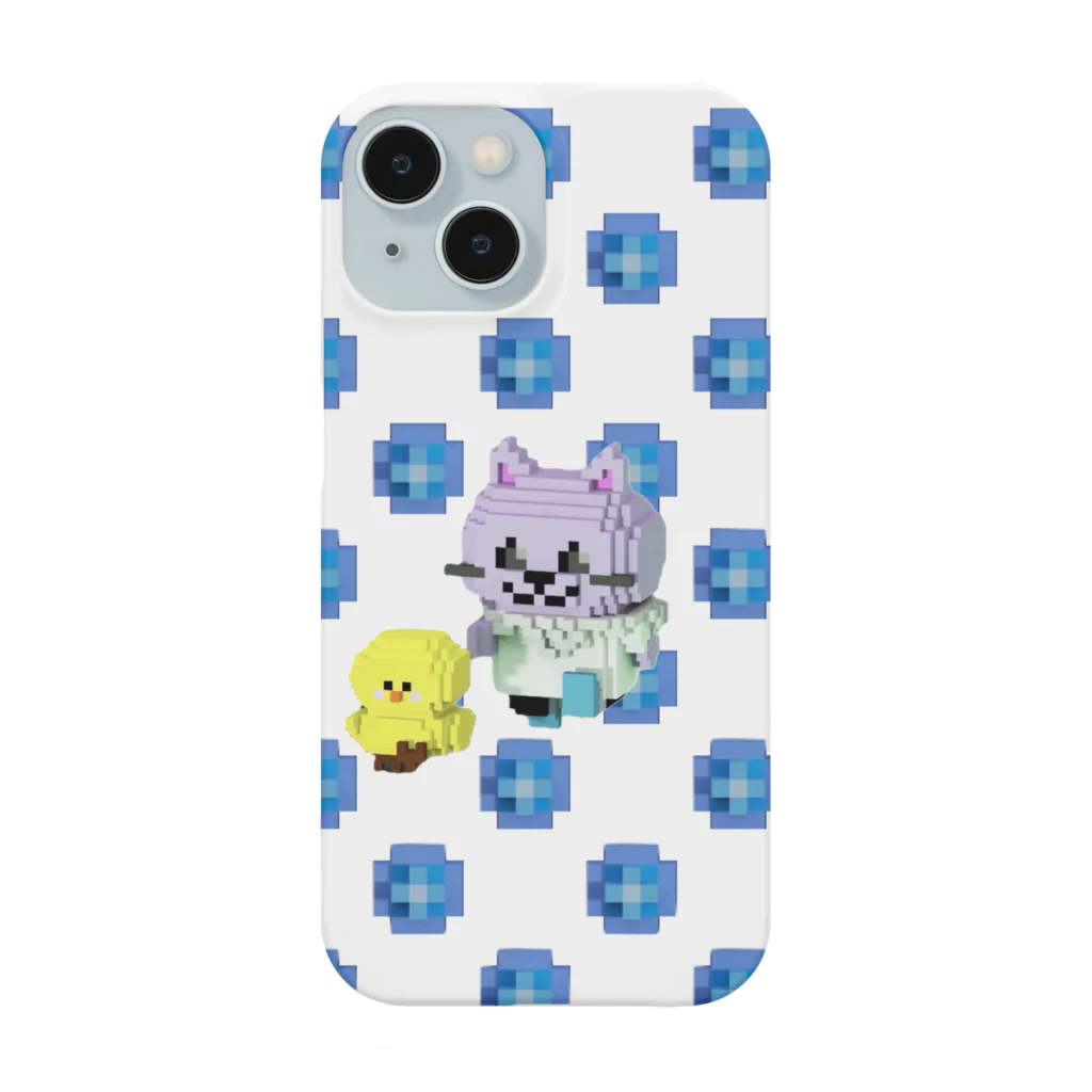 LEOPIYO shopのLEOPIYO ブルードット　Ⅰ スマホケース