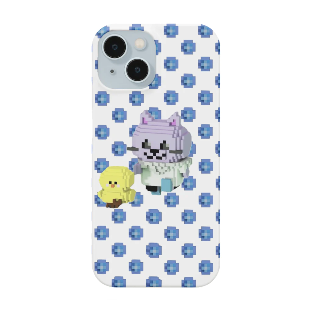 LEOPIYO shopのLEOPIYO ブルードット　Ⅱ スマホケース