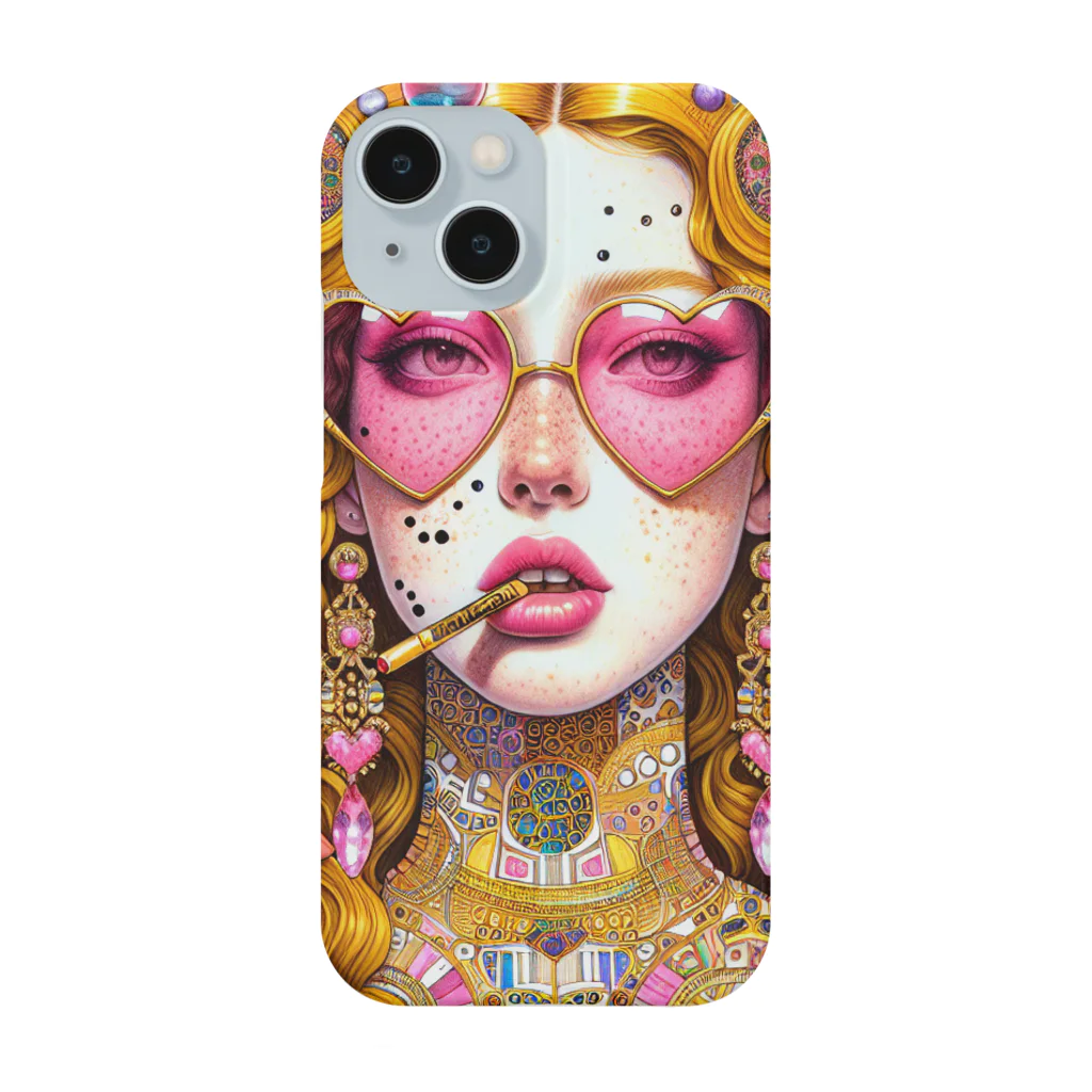 RoseTarot888ShopのGorgeous Gold Girl スマホケース