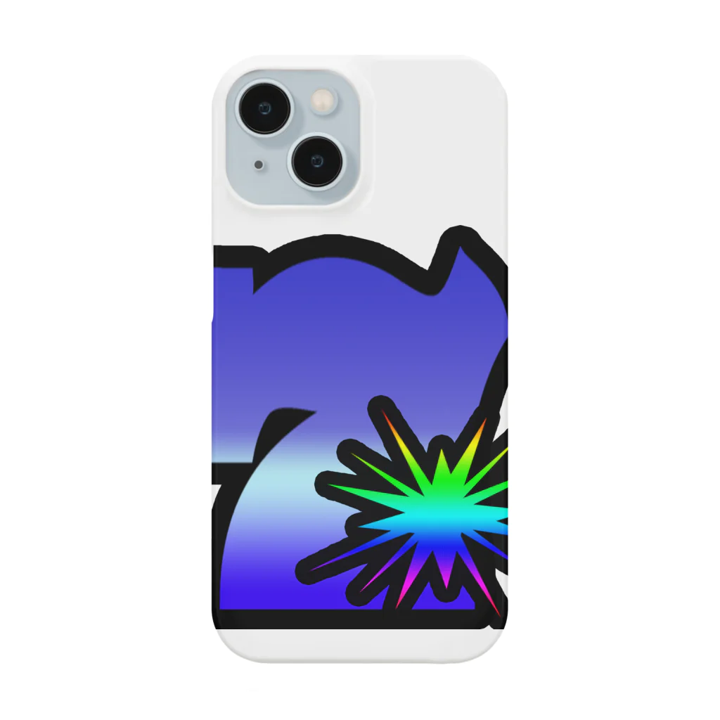 HirockDesignJapanのパチンコ、パチスロTシャツ＠青７図柄 Smartphone Case