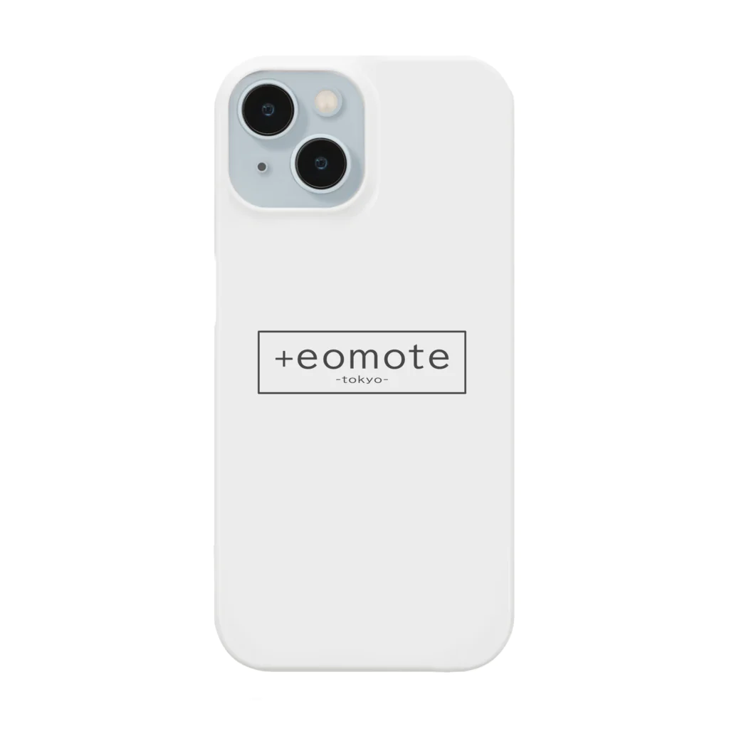 eomoteのeomoteのシンプルなロゴ（囲い文字）が入ったスマートフォンケース（白） Smartphone Case