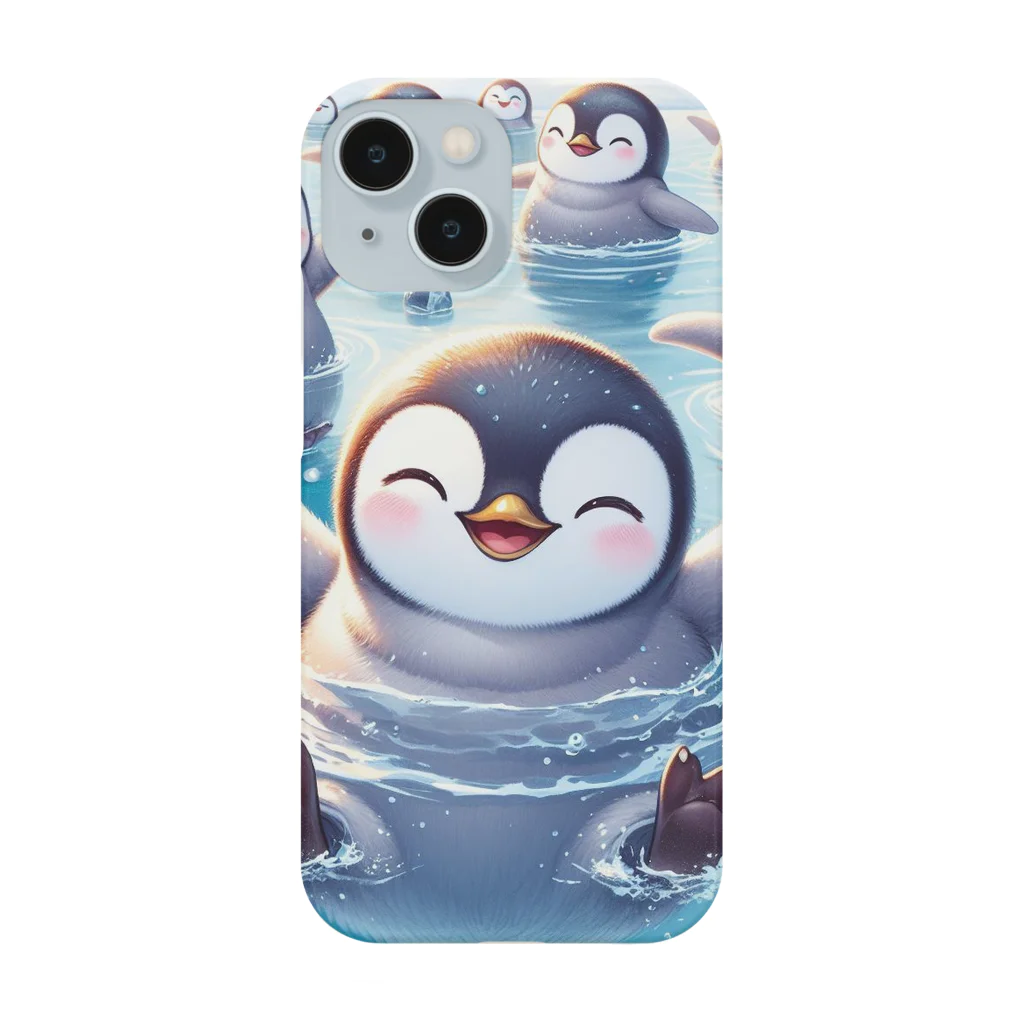 aoharu2005の笑顔で泳ぐペンギン Smartphone Case