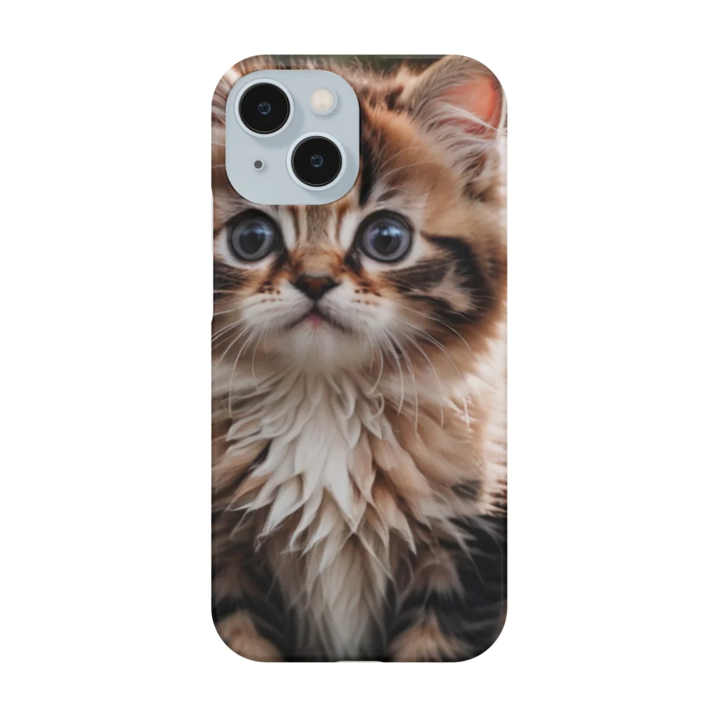 manaco-のふわふわの猫ちゃん Smartphone Case