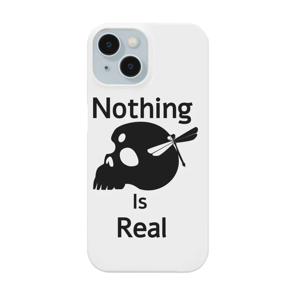 『NG （Niche・Gate）』ニッチゲート-- IN SUZURIのNothing Is Real.（黒） Smartphone Case