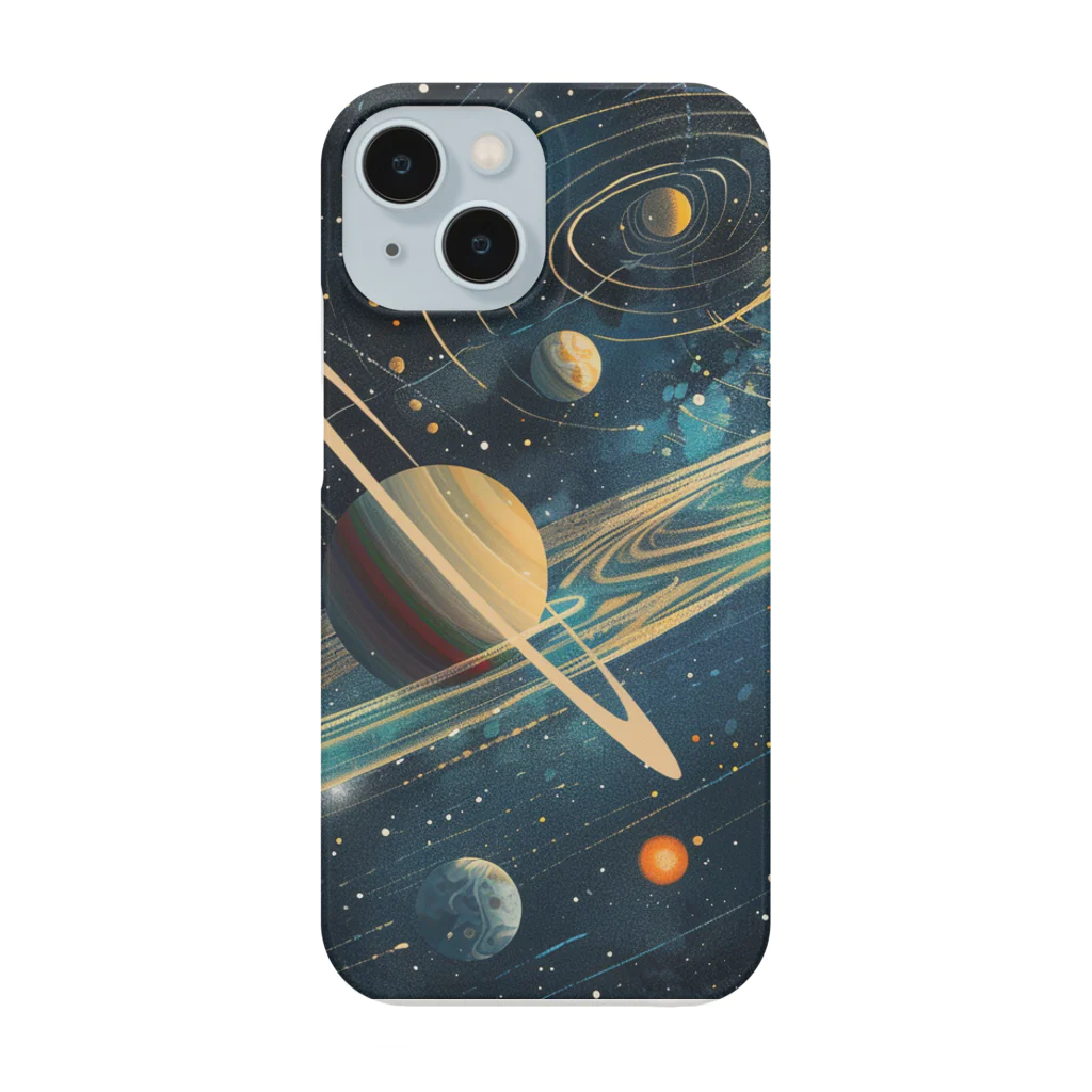 uchu-raboのボイジャーから見た太陽系 Smartphone Case