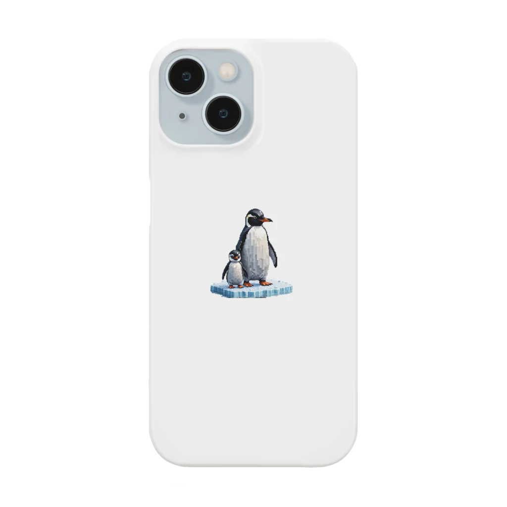 アニマルアートのペンギンの親子 Smartphone Case