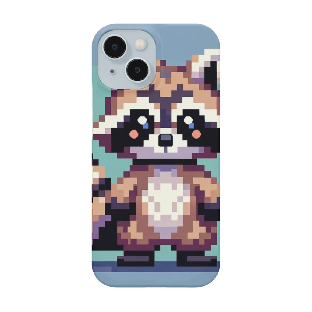 himajinseijin01のドット絵アライグマちゃんTシャツサイズ Smartphone Case