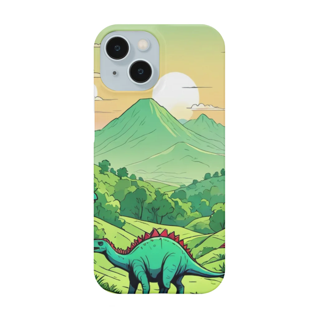 OTIRUBUTUBUTUの昔話風恐竜 Smartphone Case