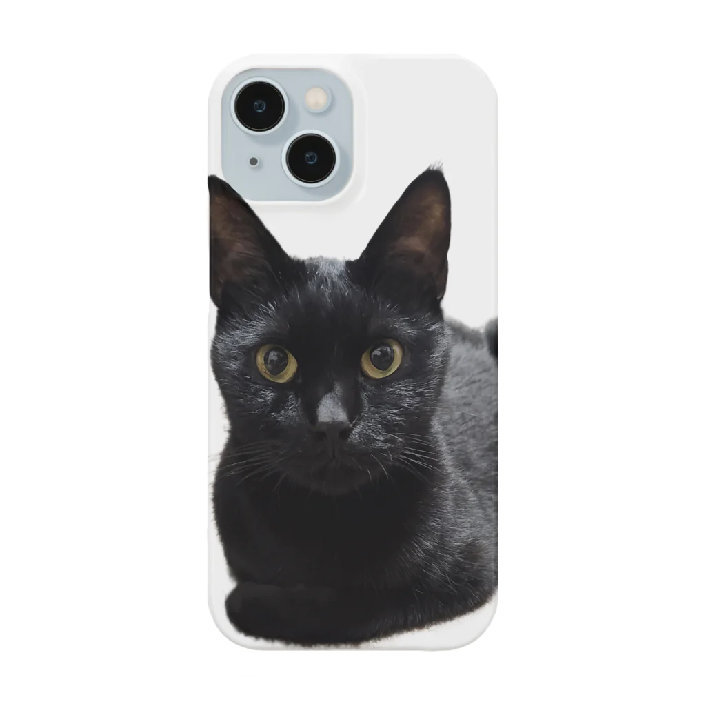 黒猫Onlyのきょろり黒ねこ Smartphone Case