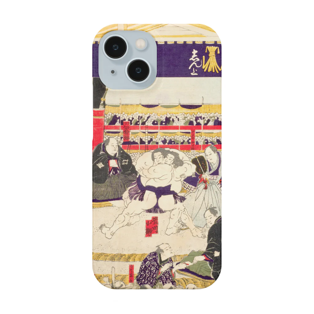 浮世絵ショップ のどぐろ　UKIYOE SHOP NODOGUROの勧進大相撲繁栄之図 / Kanjin Grand Sumo Prosperity Picture 스마트폰 케이스