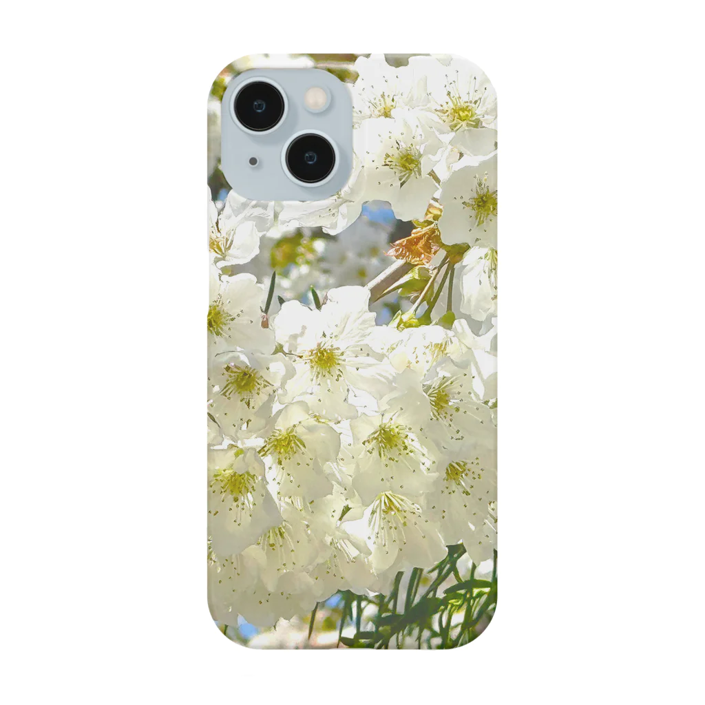 atelier_lapislazuliの白桜 Smartphone Case