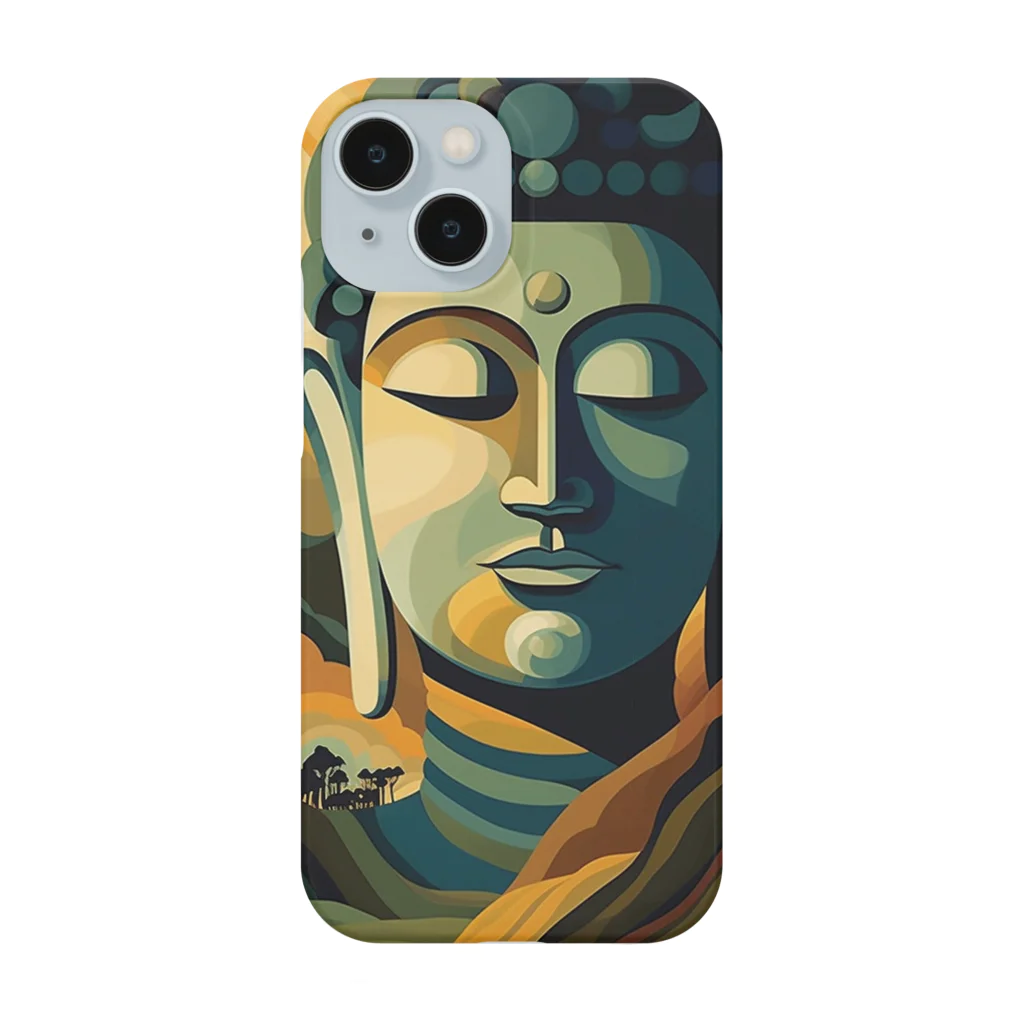 癒し屋（iyashiya）のMeditation buddha Smartphone Case