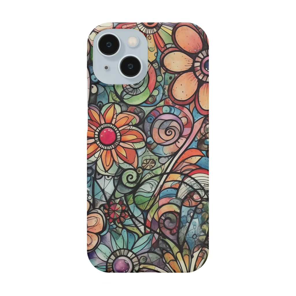 癒し屋（iyashiya）のFlowers１ Smartphone Case