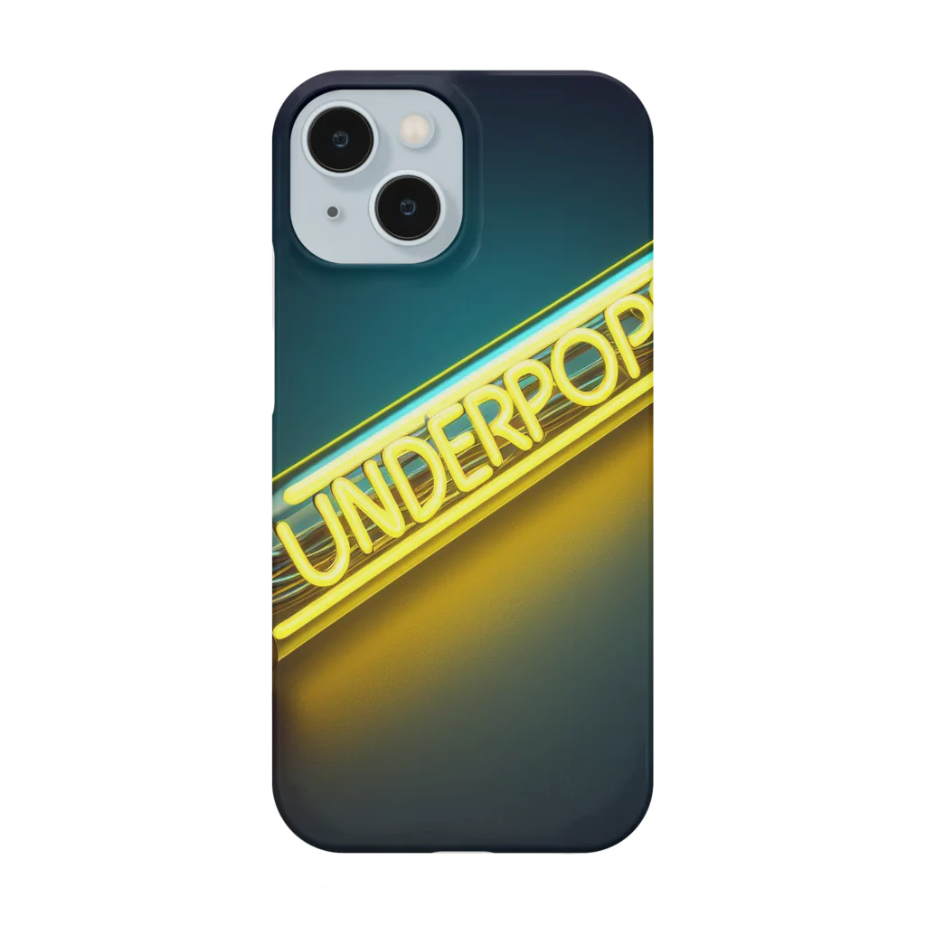 UnderpopSのUnderpopS　ロゴ　ネオン管 スマホケース