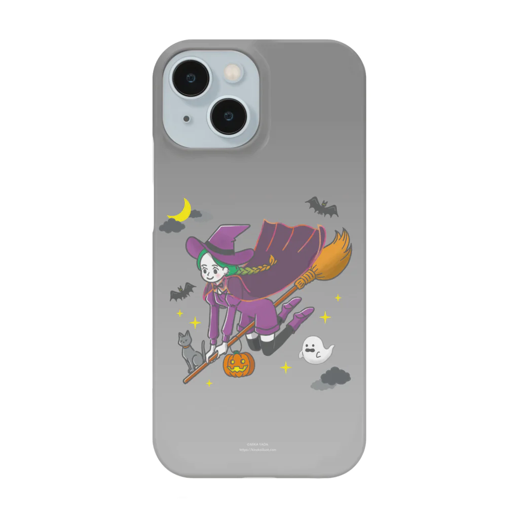 MIKA YADA illust shopの10月ハロウィンの夜、魔女が行く Smartphone Case