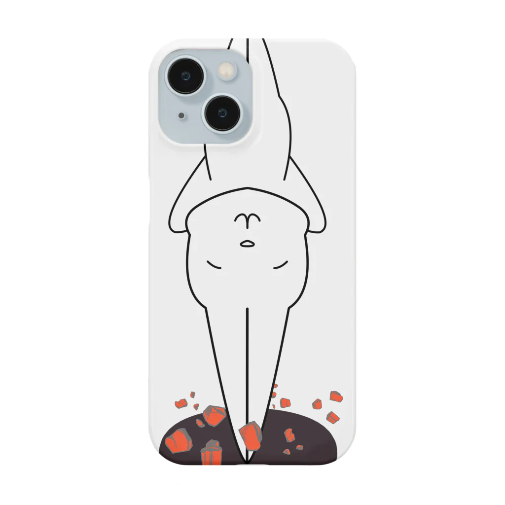 動物屋ちゃんの穴掘りうさぎ Smartphone Case