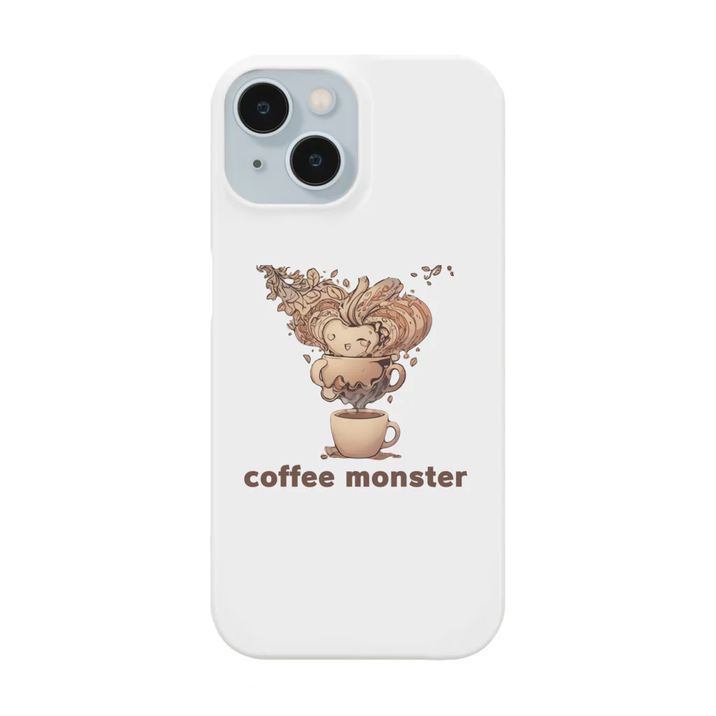 leisurely_lifeのcoffee monster Bourbon Smartphone Case