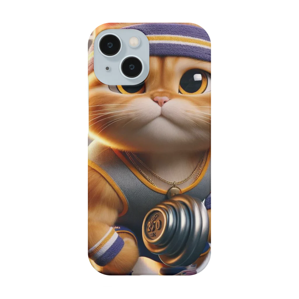 CatCuteClipsのニャンともマッチョな一日 Smartphone Case