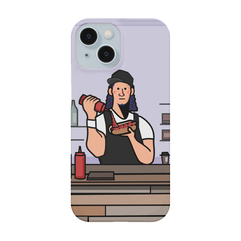 カーターズ マーケットのLIbero_orso ケチャップドバドバ店員 Smartphone Case