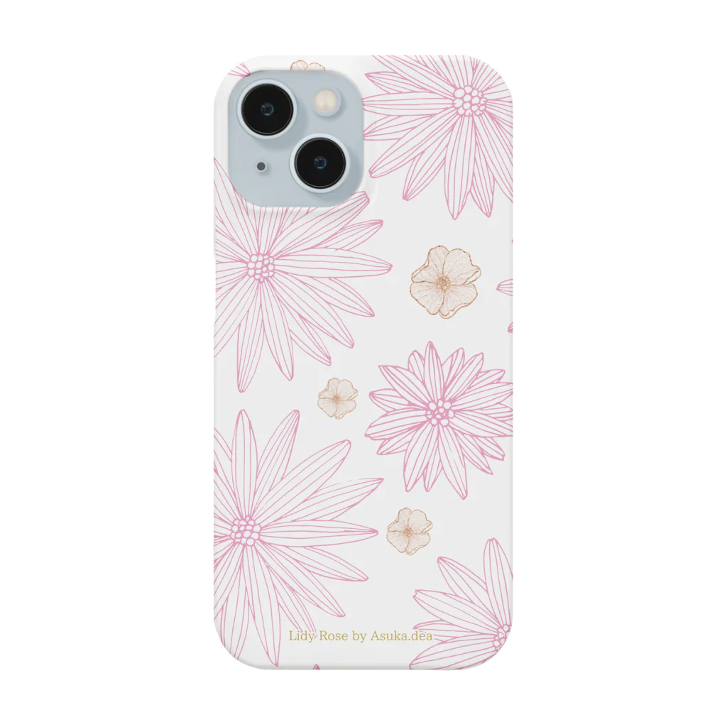 Lidy Rose-リディ ローズ-by女神あすかの可憐なお花 Smartphone Case