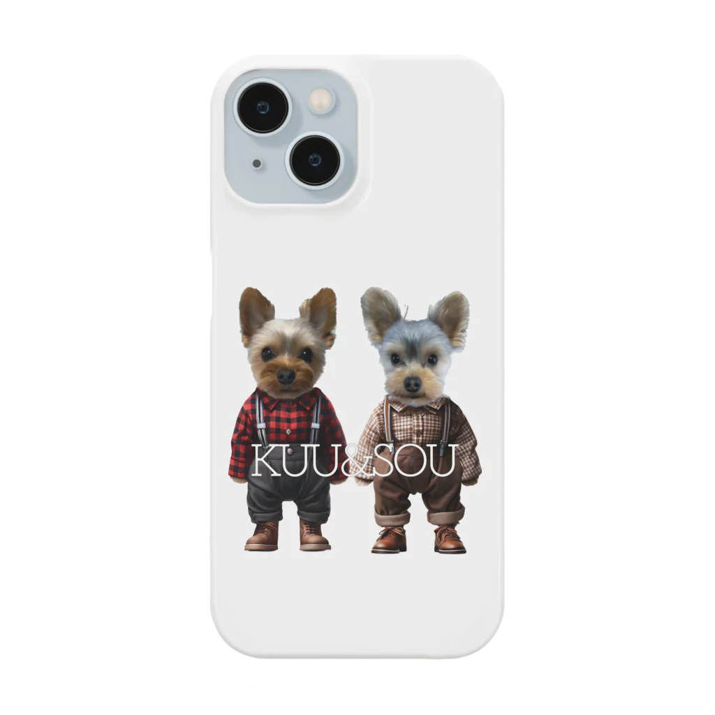 TRI-COMMA（トライカンマ）の愛犬コスチューム：KUU&SOU＠ヨークシャテリア Smartphone Case