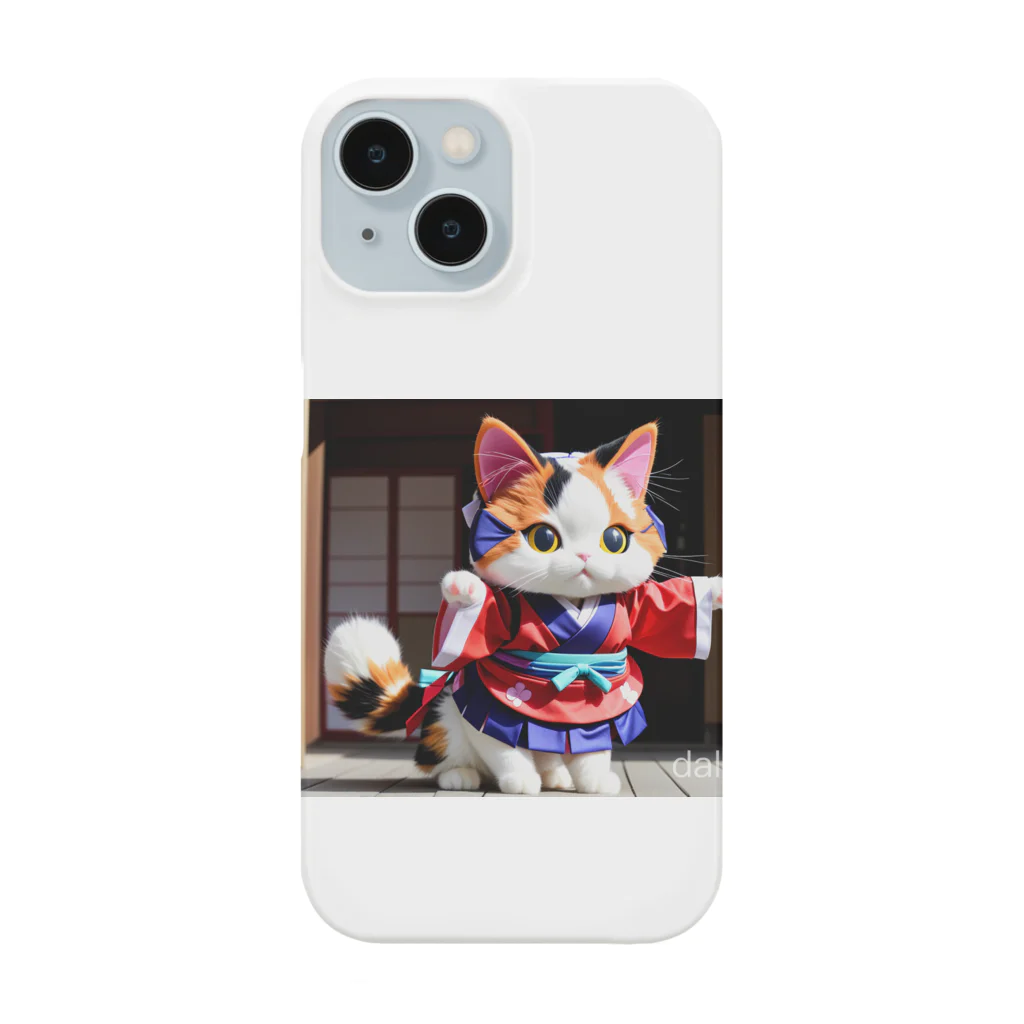 Lake Houseの三毛猫のグッズ Smartphone Case