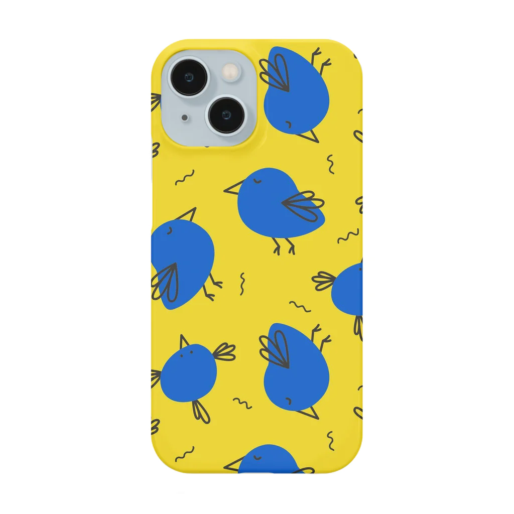 tmtmshopの幸せの青い鳥、黄色 Smartphone Case