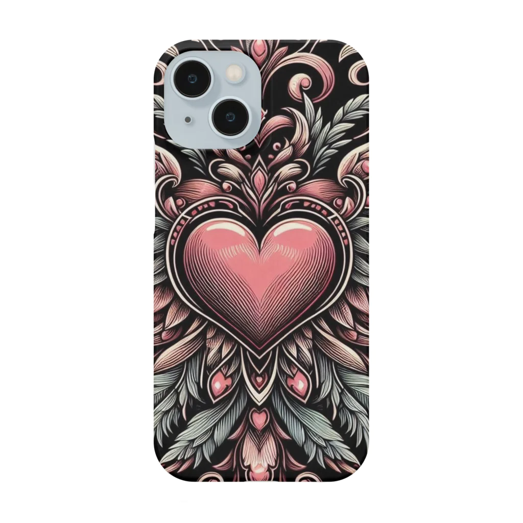 wワンダーワールドwのWING HEART001 Smartphone Case