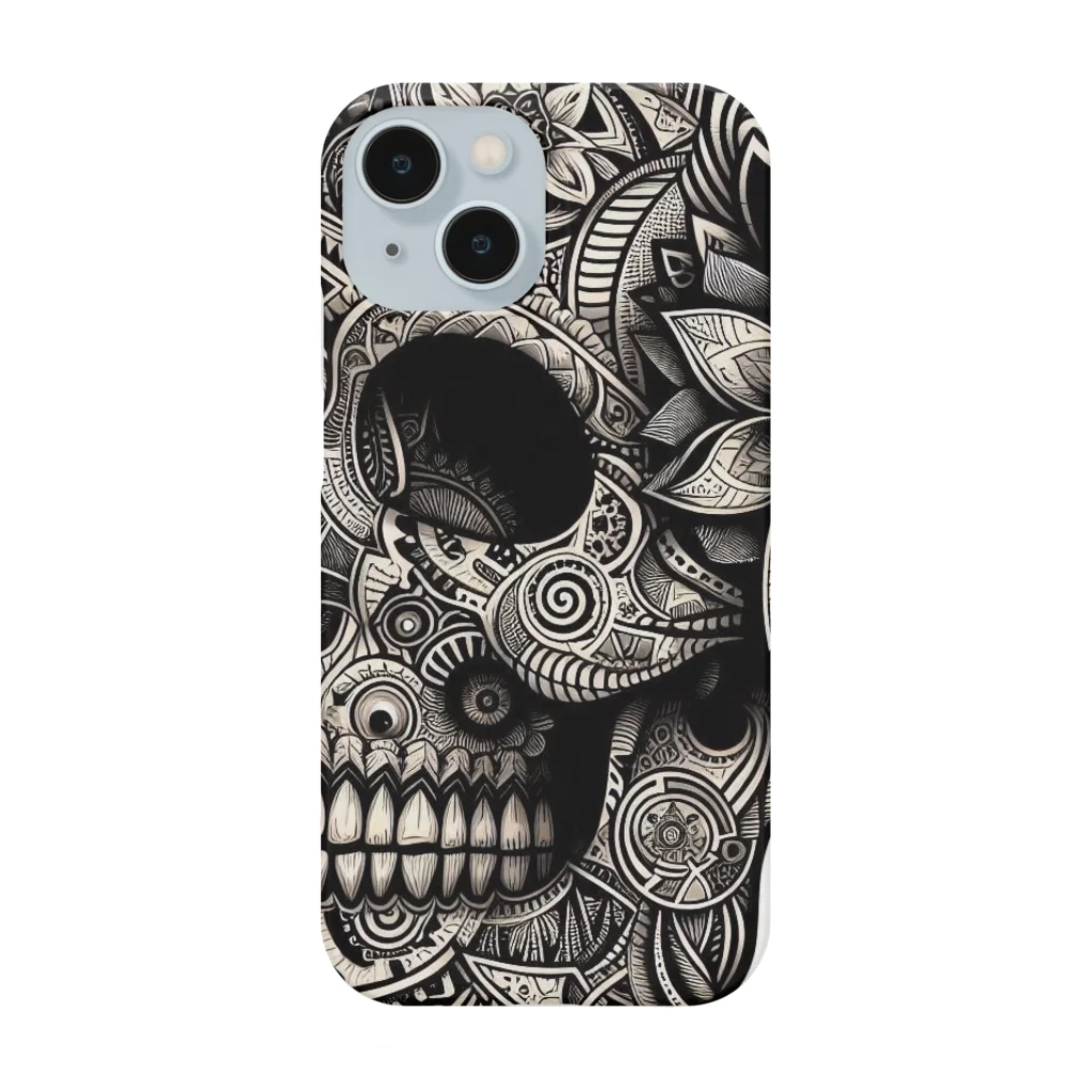 wワンダーワールドwのSKULL002 Smartphone Case