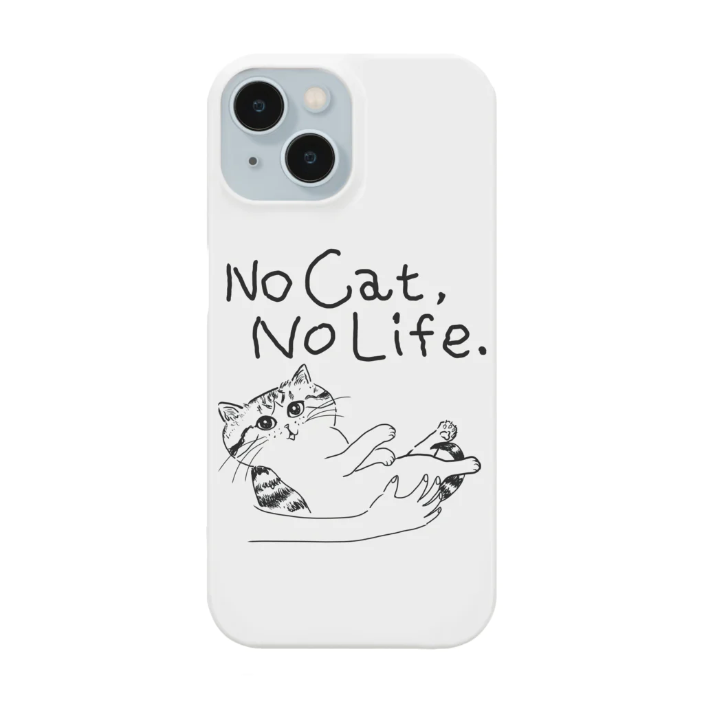 TomoshibiのNo Cat, No Life.  抱っこ猫 스마트폰 케이스
