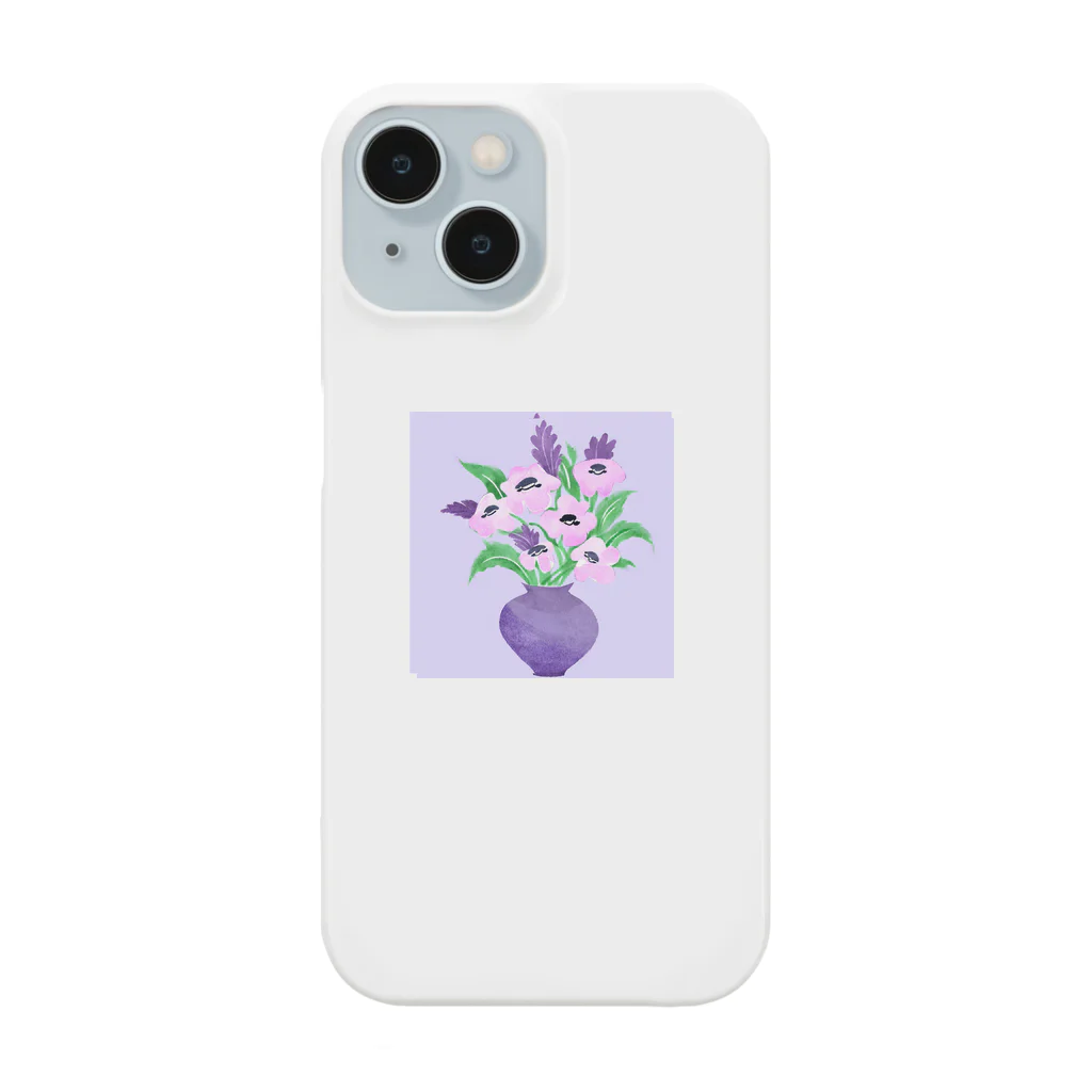 くまのお花屋さんの韓国っぽい絵 Smartphone Case