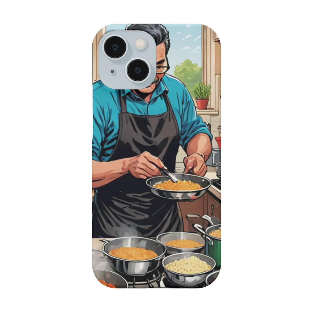 AIおじさんの料理をするおじさん Smartphone Case