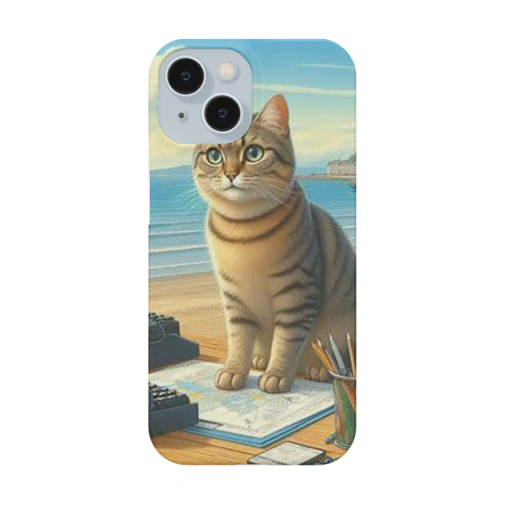 peace2024の海辺の仕事猫 Smartphone Case