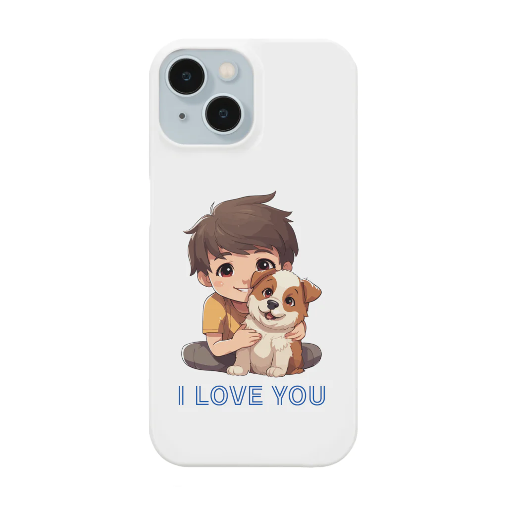 AwagoModeのI LOVE YOU(Dog&Boy) (39) Smartphone Case