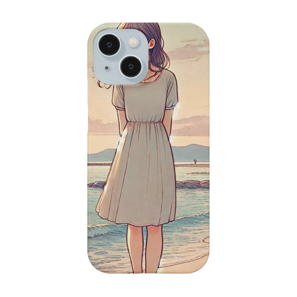 inuneko2004の海辺の女の子 Smartphone Case