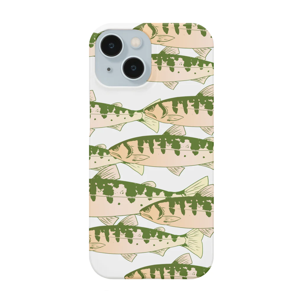 chicodeza by suzuriのヤマメの魚群 Smartphone Case