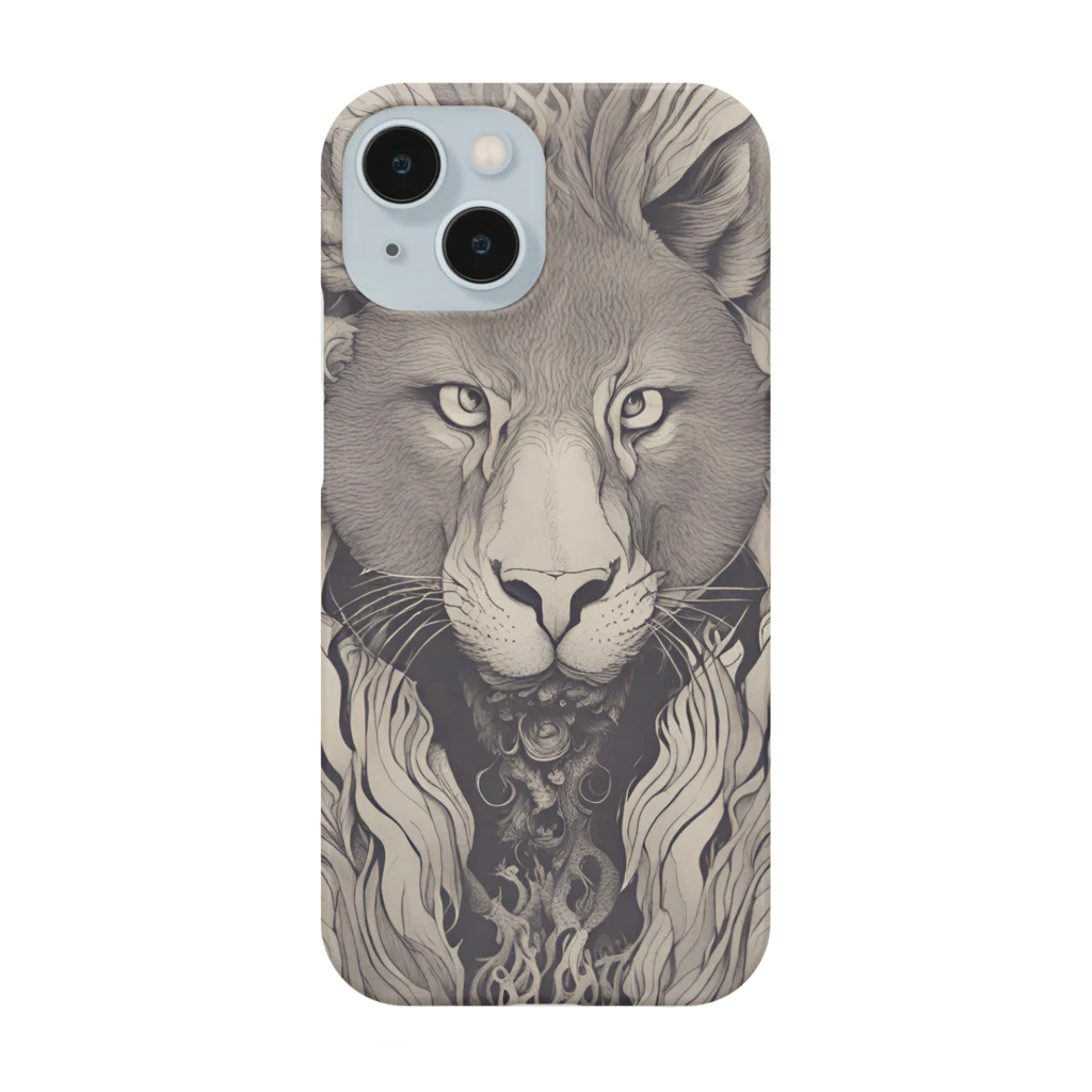 Pentacleの大自然の王者ライオン Smartphone Case