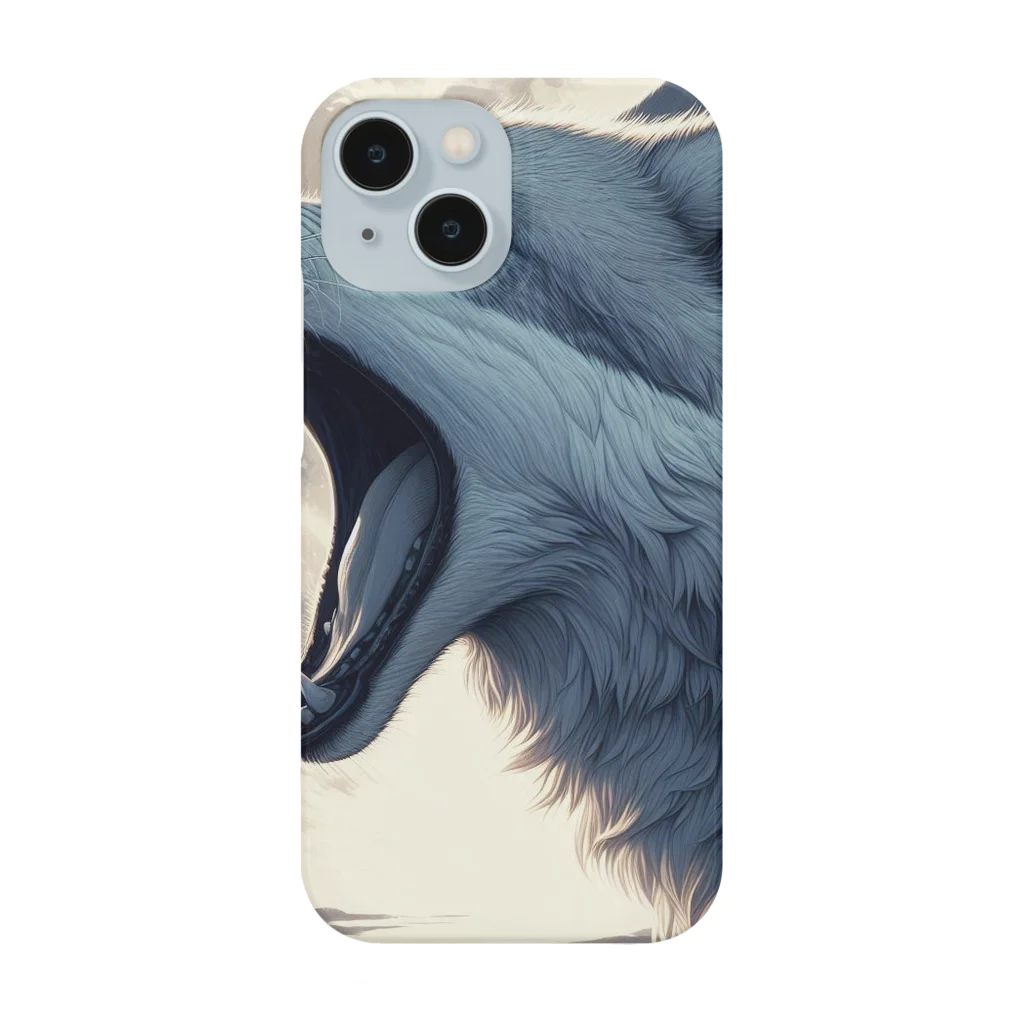 狼男の狼と満月 Smartphone Case