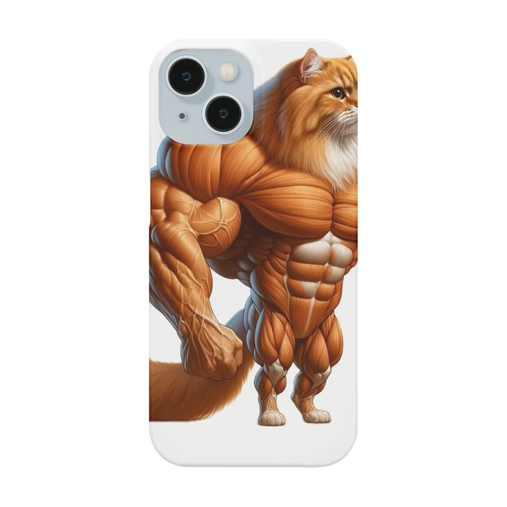 マッスルアニマルのねこマッチョ Smartphone Case