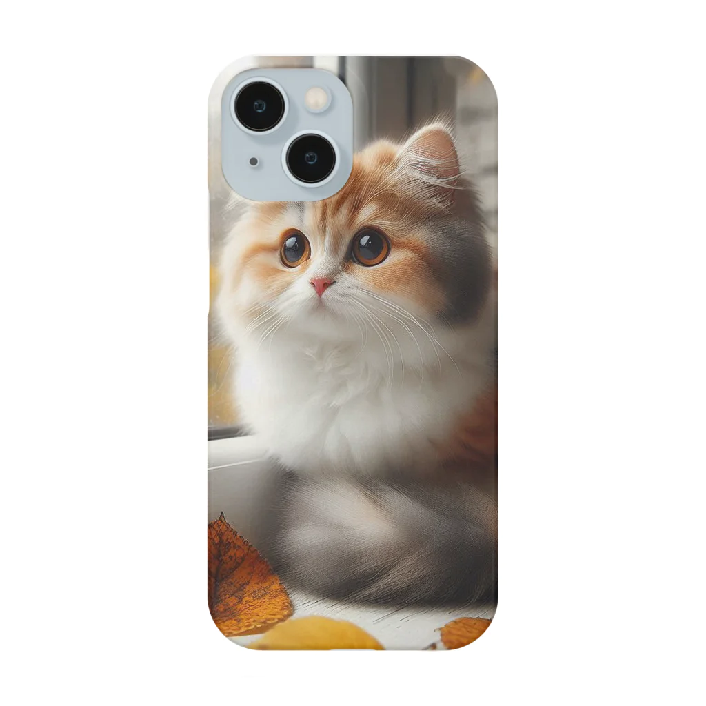 癒しの時間のかわいい三毛猫グッズ Smartphone Case