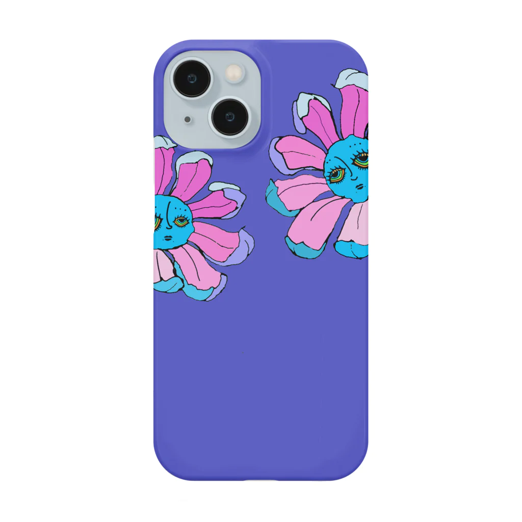 039chanのオンナノコの039chan×顔花　コラボ Smartphone Case